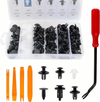 105-delige set universele plastic expansierivets voor carrosserieonderdelen en reparatieclips