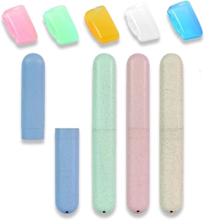 Tandenborsteletui Set - Beschermkapjes Tandenborstel - Hygiënisch Opbergen - Lichtgewicht & Draagbaar - 20 cm Pakket