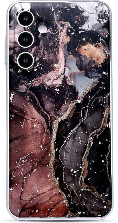Casemania Hoesje Geschikt voor Samsung Galaxy A16 - Zwart - Marmer Back Cover