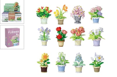 Van Manen bloemen bouwset plant in pot - bouwstenen speelgoed 365dlg.