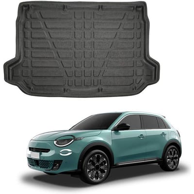Kofferbakmat op maat - SCOUTT - Fiat 600/600E (sinds 2023) - Antislip - Hoge randen - Matzwart