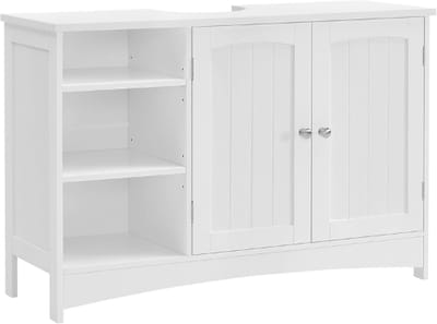 TADES® Wastafel Onderkast - Wastafelonderkasten - 3 Opbergvakken - Badkamer Kastje - Wastafel - Wastafelmeubel - Wastafel Onderkast Met Uitsparing - Wastafelkast - Badkamer Kastjes Staand - Badkamer Kastje Onder Wastafel