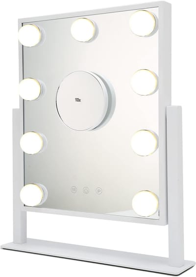 Verlichte Make-up Spiegel - Verstelbare Cosmeticaspiegel - Nauwkeurige Make-up - 3 Kleuren Verlichting - 36cm Hoog