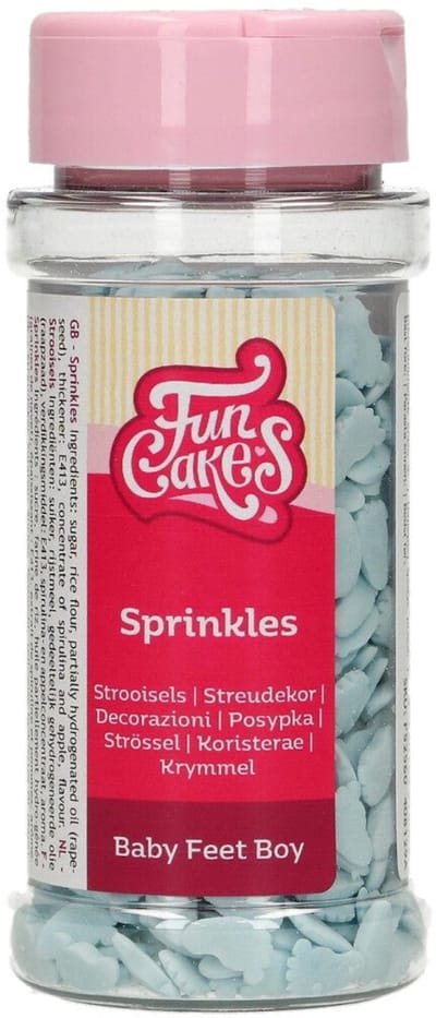 FunCakes Suikerdecoraties - Babyvoetjes Jongen - 55g - Eetbare Taartdecoratie