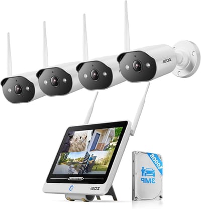 Bewakingscamera Kit - Beveiligingssysteem - Huis Beveiligen - 8 Kanaals NVR - 500GB HDD - Wit