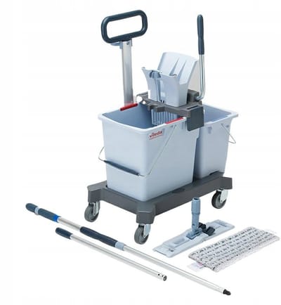 Professionele Dubbele Emmer Mop Set - Snel & Efficiënt Schoonmaken