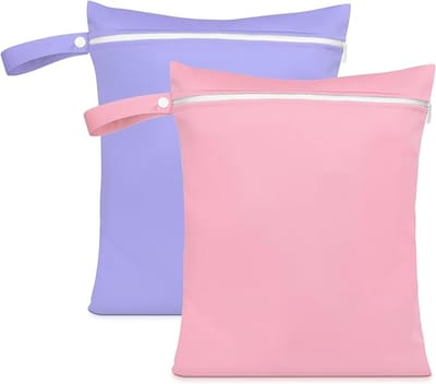 Wet Bags, Natte Dry Bag Waterdichte Reistas, Stoffen Luiertas met Handvat & Rits, Wasbare Reistas Organizer