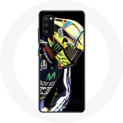 Coque - Valentino Rossi - Galaxy A41 - Rigide - Noir - Pilote de vitesse moto