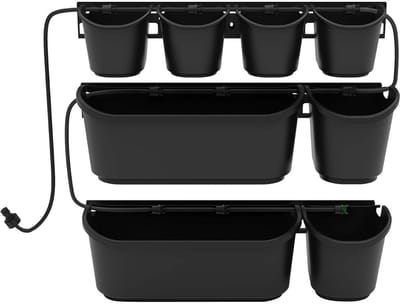 Thuys – Verticale Tuin – Met Watersysteem – Verticale Moestuin – ‎20cm x 60cm x 80cm – Zwart