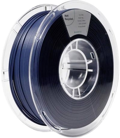 Maertz PMMA-1014-004 PMMA-1014-004 Filament PLA mat Gerecycled PLA, Mat 1.75 mm 1000 g Blauw 1 stuk(s)