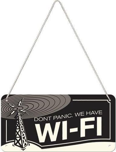 Nostalgic Art Metalen bord Hanging Wi-Fi