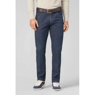Meyer Jeans Diego Structured Organic Cotton Denim Swing Pocket Blue Stone / male