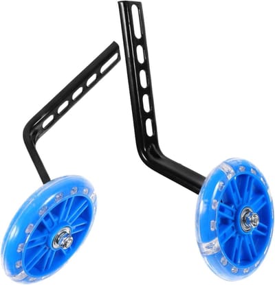 Hulpwiel Kinderfiets - Zijwieltjes Balanswiel - Fietsen Leren - Antislip Geluiddempend - 10.5 cm - Blauw