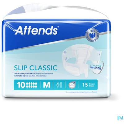 Attends Slip Classic 10 Medium - 1 pak van 15 stuks