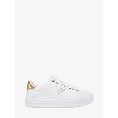 Guess Denesa Sneakers Dames - Leren Sneaker - Goud - Maat 40