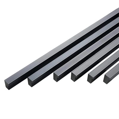 Dailygoods- Kastgreep 380mm - 10x Handgrepen - Aluminium - Zwart - M4x22mm Schroeven - Modern Design - Meubelgreep