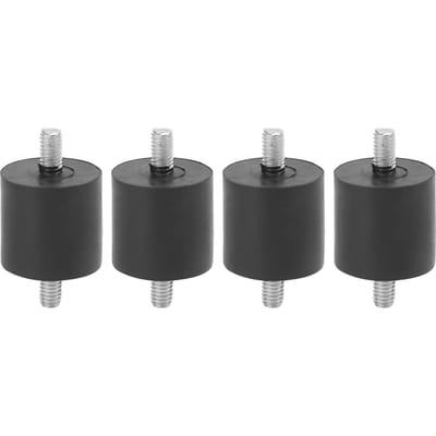 4 stuks rubberen schokdemper voetpad dempend antivibratie schroeftype buffer voor luchtcompressoren(M6 )