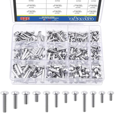 300 Stuks M4 M5 M6 Aluminium Rivets voor Vuurpot Hoofd - Hoogwaardige Solid Rivets van 13mm tot 25mm voor Metaalverbinding en Reparatie