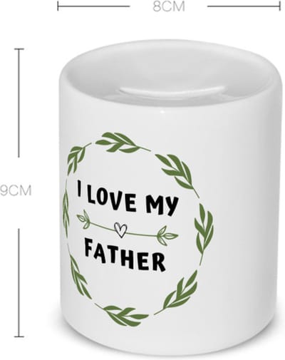 Akyol - i love my father Spaarpot - Papa - liefste vader - vader cadeautjes - vaderdag - verjaardag - geschenk - kado - 350 ML inhoud