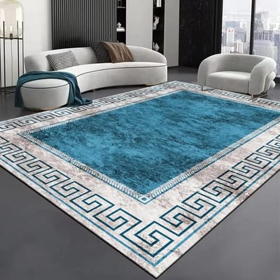 Noords Modern High-end Woonkamer Tapijt Luxe Grijs Huisdecoratie Slaapkamer Grote Oppervlakte Kleden Elastisch Wasbaar Antislip Deurmat 100*200cm