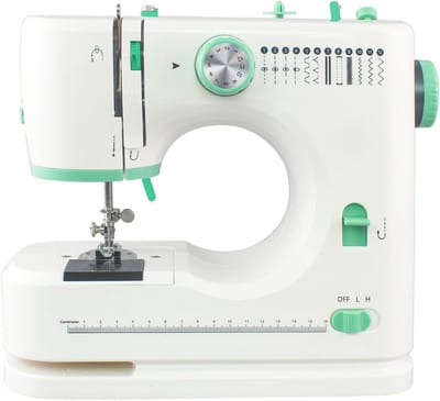 Naaimachine Beginners - Huishoudmachine Elektrisch - Kleding Maken - 12 Steken - Compact Formaat - Roze