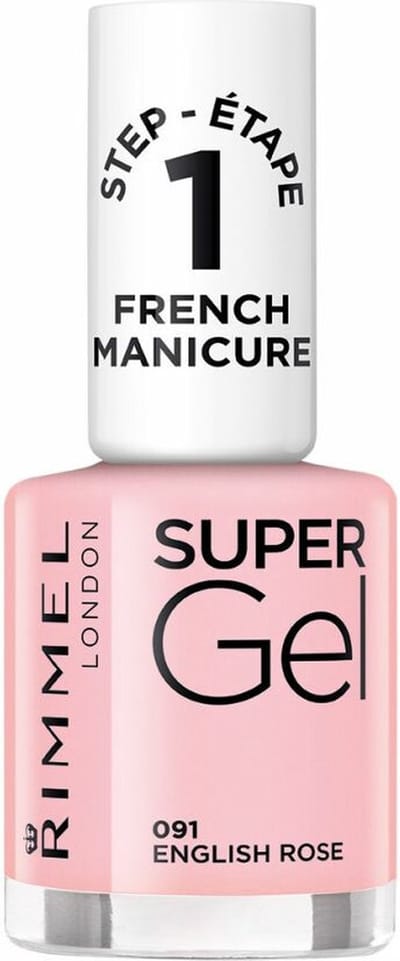 2x Rimmel SuperGel French Manicure 91 English Rose 12 ml