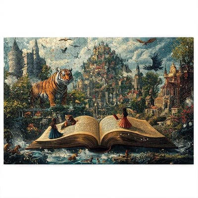 Puzzel van 1500 stukjes kasteel, puzzel van 1500 stukjes voor volwassenen, van hout, knutselen, educatief spel met geschenkdoos voor volwassenen, dik en duurzaam hout, puzzels voor bord, wanddecoratie