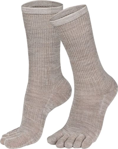 Norfolk - 56% Merino wol Teensokken - Antiblaren - Temperatuurregulatie - Wandelsokken - Sokken Heren - Maat 43-46 - Beige - Bruges
