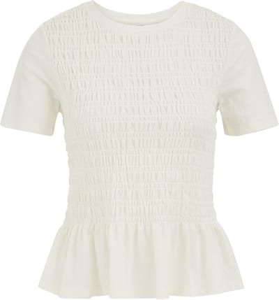 WE Fashion Dames T-shirt gesmokt