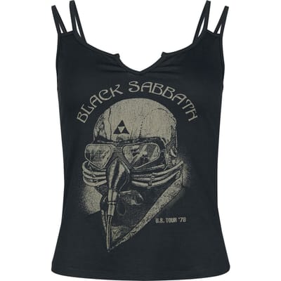 Black Sabbath Top - US Tour 78 - M tot XXL - voor Vrouwen - zwart