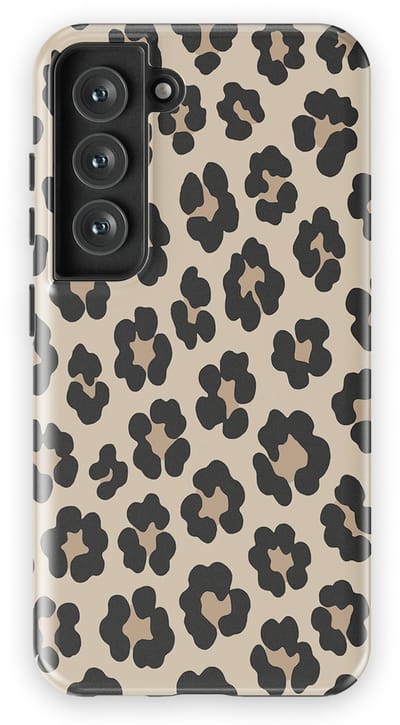 DripCase Luipaard Hoesje Samsung Galaxy S23 | Backcover met Mag | Hoesje met Dierenprint Samsung Galaxy S23 Leopard Light