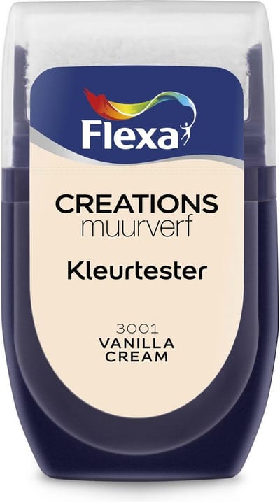 Flexa - Creations - Muurverf - Kleurtester - 3001 Vanilla Cream - 30 ml