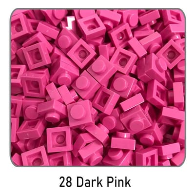 100 Stuks Doe-het-zelf Bouwstenen Dunne Figuurtjes Bakstenen 1x1 Puntjes Educatief Creatief Formaat Compatibel Met 3024 Speelgoed voor Kinderen 100 pieces