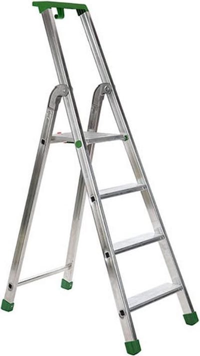 Escalo – Industriële trapladder  – Quadra  – Aluminium – 4 treden – 148 cm