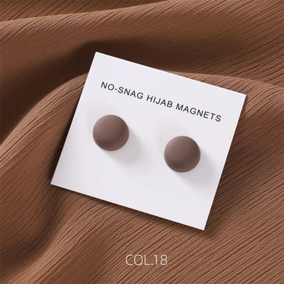 Veilige Macaron Kleur Hijab Broche Sterke Metalen Beplating Magnetische Hijab Clip Luxe Pinnetjes Zonder Gat Broches Magneet Voor Moslim Sjaal black