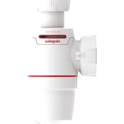 Wirquin Spoelbaksifon Neo Air Ø40mm Wit/rood