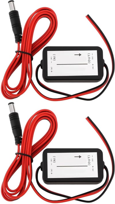 Dailygoods- Camera Achteruitrij - 12V DC Stabiele Voeding - Reverse Camera - Power Rectifier - Betrouwbare Oplossing - Voorkomt Stroomfluctuaties - Achteruitrijcamera