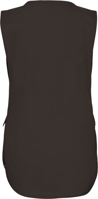 Schort/Tuniek/Werkblouse Dames XXL/3XL Kariban Chocolate 65% Polyester, 35% Katoen