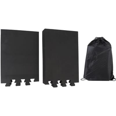 2 stuks Schuin Bord voor Squats Anti-Slip Squatblokken Verbeter Squatkracht Prestaties Kuitrekker EVA black