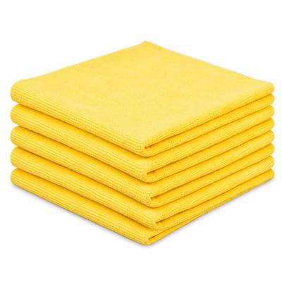 CRIJNS - Interior / Dressing Towel - 300GSM Edgeless - 40x40cm - Yellow - 5-Pack