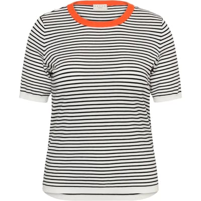 Korte mouwen gebreide pull voor dames KAFFE Curve Lizzy