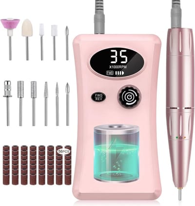 MKSS® Elektrische Nagelvijl - Nagelfrees - Met Bitjes - Manicure Set Elektrisch - Pedicure Apparaat - Roze