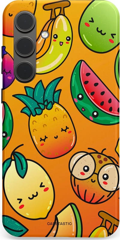 Casetastic Hoesje Geschikt voor Samsung S24 Plus - Stijlvolle Beschermende Duo-layer Case - Fruitastisch