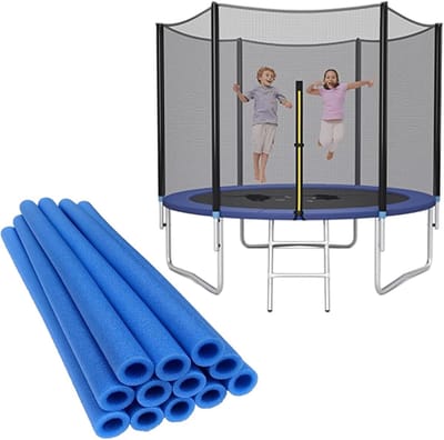 Trampoline Stanghoezen - Schuimrubberen Beschermers - Veilig Springen - Weerbestendig Ontwerp - 12 Stuks 40cm - Blauw