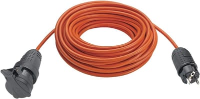 Verlengsnoer - Stroomkabel Buiten - Tuin Klussen - Spatwaterdicht IP44 - 30 Meter - Oranje