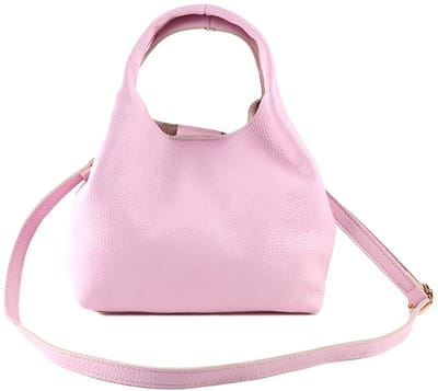 Giuliano lederen handtas Jente - Leer - Dames - Made in Italy - Pink