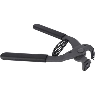 17cm HandHeld Carbon Steel Silent Tang Leer Craft Perforator Gereedschap 4mm(2 Tanden) 4mm-2 teeth black