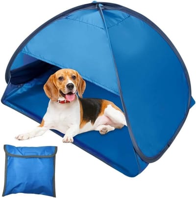 Mini-hoofdtent pop-up strandtent zonwering voor outdoor strand - Draagbaar en compact met opbergtas