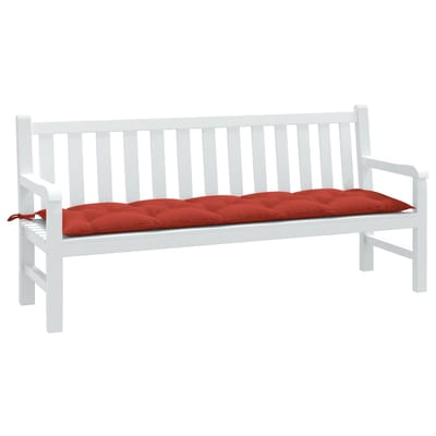 vidaXL - Tuinbankkussen - 180x50x7 - cm - stof - gemêleerd - rood