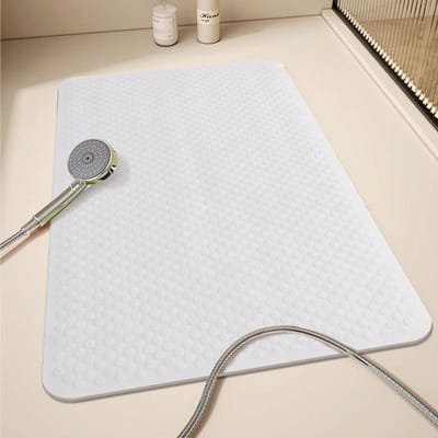 Badkamer Antislip Mat Douche Kinderbadkamer Voetkussen Anti-val Zuignap Toilet Waterdicht Badkamervloermat 40*70CM beige